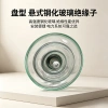 Standard type suspension glass insulator U40, porcelain insulator for high-voltage lines, stain-resistant and lightning-proof suspension insulator Application Scenario